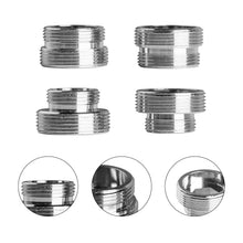 Carica l'immagine nel visualizzatore di Gallery, Kit di 4 adattatori per rubinetto, da M16 a M22, da M18 a M22, da M20 a M22, filettatura maschio da M22 a M22, adattator