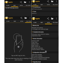 Carica l'immagine nel visualizzatore di Gallery, 50 schede Carte nfc，Nfc tag NFC programmabili Tag Ntag215 Chip NFC, 504 byte di memoria