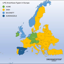 Carica l'immagine nel visualizzatore di Gallery, Adattatore GPL M10 ACME - Adattatore Autogas Germania - Lungo 76mm Acciaio