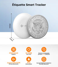 Carica l'immagine nel visualizzatore di Gallery, NOVOO Smart Tag, Etichetta Bluetooth per Apple &amp; Google Find My, Allarme 80dB, Impermeabile IPX5, Batteria Sostituibile,