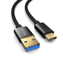 Carica l'immagine nel visualizzatore di Gallery, PAXO Cavo USB C 1m, 10 Gbit/s (1,25 GByte/s), USB 3.2 Gen2 (3.0, 3.1), cavo di ricarica e cavo dati USB tipo C, nero