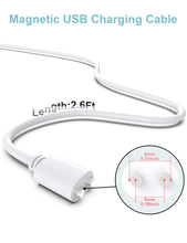 Carica l'immagine nel visualizzatore di Gallery, Cavo di ricarica di ricambio magnetico USB DC da 2,7 m - (5 mm/0,2 pollici)