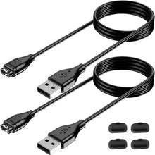 Carica l'immagine nel visualizzatore di Gallery, Caricatore per Garmin Instinct/Instinct 2 2S 2X 3 / Solar/Solar Tactical, 2Pezzi USB Caricabatterie Cavo per Ricarica Ra