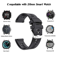 Carica l'immagine nel visualizzatore di Gallery, Compatibile con Garmin Vivoactive 3/Forerunner 245/645/Vivomove HR Cinturino, 20mm Sgancio Rapido Bracciale di Ricambio 