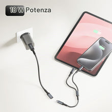 Carica l'immagine nel visualizzatore di Gallery, deleyCON Adattatore USB-C a USB 10 Gbps - Presa C a Spina A - Cavo per iPhone Serie 17/16/15, iPad, Galaxy Serie S25/S24