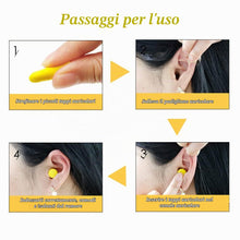 Carica l'immagine nel visualizzatore di Gallery, 6 Paia Tappi per le Orecchie in Morbida Schiuma - Cancellazione del Rumore per Dormire, Viaggiare