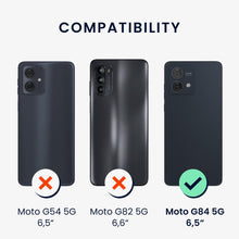 Carica l'immagine nel visualizzatore di Gallery, kwmobile Cover per Motorola Moto G84 5G Custodia - Back Case per Smartphone in Silicone TPU - Protezione Gommata - petro