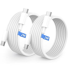 Carica l'immagine nel visualizzatore di Gallery, Cavo USB C to USB C,[2Pezzi/2M+2M] 60W Cavo 4.0 Rapida USB Type C Ricarica Per IPhone 17 16 Air Pro Max,15 Pro Max Plus 