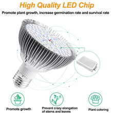 Carica l'immagine nel visualizzatore di Gallery, Lampada per Piante 30W, E27 Lampada a LED a spettro completo