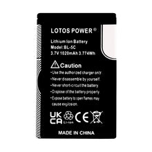 Carica l'immagine nel visualizzatore di Gallery, 2 Pezzi 1020 mAh BL-5C BL5C BL 5C Batteria per 6230 6330 6263 6267 6270 6555 6600 6630 6670 6680 6681 6682 6820 (2 Pezzi