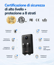 Carica l'immagine nel visualizzatore di Gallery, Power Bank 10000mAh 22,5W Caricatore Portatile Ricarica Rapida (Nero)