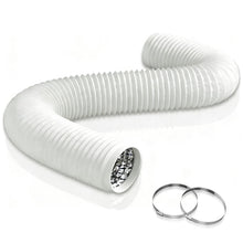 Carica l'immagine nel visualizzatore di Gallery, Aygrochy Tubo di scarico in PVC da 150 mm, tubo di ventilazione da 3 m, con 2 fascette stringitubo in acciaio inox, per 