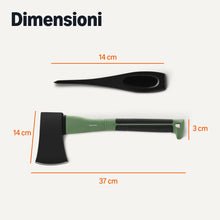 Carica l'immagine nel visualizzatore di Gallery, Amazon Basics Ascia Spaccalegna per Tagliare la Legna, 15 × 5.5 × 1.1 Inches (L×P×A), Oliva, Nero, Confezione da 1