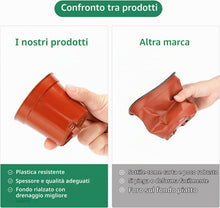 Carica l'immagine nel visualizzatore di Gallery, LATERN 60 Pezzi Vasi da Fiori in Plastica, 7,5CM Vasi da Vivaio Piccolo Contenitore per Fiori Vasi per Piantine con Dren