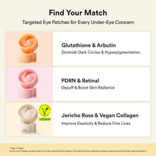 Carica l'immagine nel visualizzatore di Gallery, Abib Cerotti per occhi vegani al collagene per rughe e linee sottili con Jericho Rose Jelly e peptidi, 60 pezzi, cura de