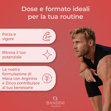 Carica l'immagine nel visualizzatore di Gallery, Bandini® MACA POWER 240 Capsule, Maca Peruviana, Complesso ad Alto Dosaggio
