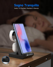 Carica l'immagine nel visualizzatore di Gallery, seacosmo Stazione di Ricarica per Samsung 3 in 1, Caricatore per A17/A16/A15/A55/A25/A54, Caricabatterie per Galaxy Watc