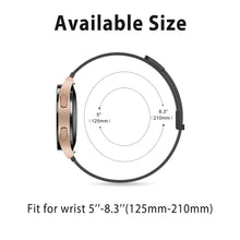 Carica l'immagine nel visualizzatore di Gallery, Amzpas Cinturino per Samsung Galaxy Watch 4/5/6/7 40mm 44mm, Cinturino in Acciaio,Metallo Magnete per Samsung Galaxy Wat