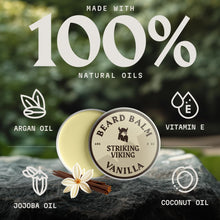 Carica l'immagine nel visualizzatore di Gallery, Striking Viking Balsamo per barba da uomo, Beard Balm – Balsamo per barba Leave-in con burro di karitè, tea tree, argan 