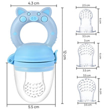 Carica l'immagine nel visualizzatore di Gallery, Faburo 2pcs Ciuccio Frutta Neonati per Alimenti + 9pcs Ciuccio in Silicone