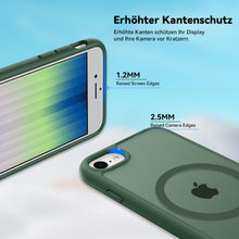 Carica l'immagine nel visualizzatore di Gallery, Natiiozie Magnetica Cover per iPhone SE 3/2 (2022/2020), iPhone 8/7 Compatibile con MagSafe Custodia Traslucida Opaca Po
