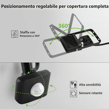 Carica l'immagine nel visualizzatore di Gallery, Lepro Faretto LED da Esterno con PIR Sensore di Movimento, 20W 1700LM 5000K