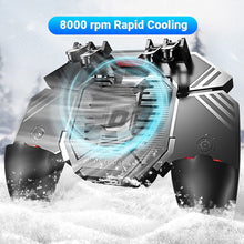 Carica l'immagine nel visualizzatore di Gallery, Mobile Controller con Fan Ventola Raffreddamento, Smartphone Trigger 6 Finger L1 R1 L2 R2 per PUBG COD Telefono Cellular