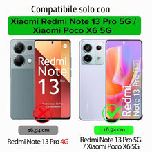 Carica l'immagine nel visualizzatore di Gallery, LeYi Cover per Xiaomi Redmi Note 13 Pro 5G (Nero)