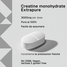 Carica l'immagine nel visualizzatore di Gallery, Creatina Monoidrata Compresse, 3000 mg per dose RTP, 500 Pastiglie