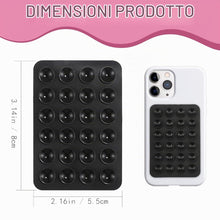 Carica l'immagine nel visualizzatore di Gallery, Ventosa Per Cellulare 4 Pezzi Nero Bianco Rosa Chiaro Fucsia Silicone Standard - Per Selfie Video Ricarica