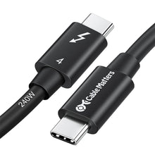 Carica l'immagine nel visualizzatore di Gallery, [Certificato Intel] Cable Matters Cavo Thunderbolt 4 40 Gbit/s, 0,8 m, Nero