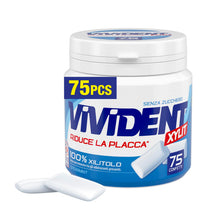 Carica l'immagine nel visualizzatore di Gallery, Vivident Xylit Chewing Gum, Gomma da Masticare, Barattolo, Gusto Spearmint, con Xilitolo, Senza Zucchero, Confezione da 