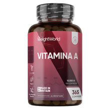 Carica l'immagine nel visualizzatore di Gallery, Vitamina A, 365 Compresse Vegane, (1+ Anno), Vit A come Retinil Acetato
