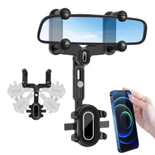 Carica l'immagine nel visualizzatore di Gallery, LURICO Supporto per telefono specchietto retrovisore, porta cellulare auto specchietto, Supporto Telefono Auto 360° Gire