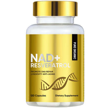 Carica l'immagine nel visualizzatore di Gallery, NAD+ 1500 mg con Resveratrolo, Integratore Anti‑Invecchiamento e Anti‑Età, Sostegno di Energia, Vegetariane, 120 Capsule