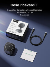 Carica l'immagine nel visualizzatore di Gallery, UGREEN MagFlow 2 in 1 MagSafe Caricatore Wireless Magnetico