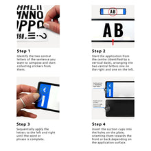 Carica l'immagine nel visualizzatore di Gallery, 4R Quattroerre.it - 16010 - Kit Targa Auto Personalizzabile, Azzurro