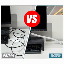 Carica l'immagine nel visualizzatore di Gallery, Adiwo Guaina Intrecciata Self-Closing 2M Raccogli Cavi Espandibile e Tagliabile Bianco