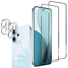 Carica l'immagine nel visualizzatore di Gallery, Vetro Temperato per OPPO Reno 14 F 5G/14F/14 FS, 2 Pezzi Pellicola Protettiva e 2 Pezzi Pellicola Fotocamera, Anti Graff