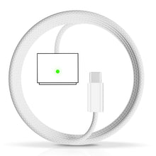 Carica l'immagine nel visualizzatore di Gallery, Cavo da USB C a Magnetic 3 per lavori flessibili a casa, 2 m, 140 W, in nylon, con forte protezione magnetica, compatibi