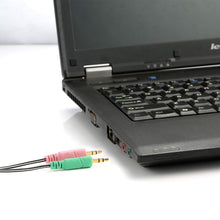 Carica l'immagine nel visualizzatore di Gallery, MillSO Cavo Adattatore Sdoppiatore Cuffie Microfono - Adattatore Splitter Jack da 3,5mm CTIA - Due Jack Separati da 3.5m