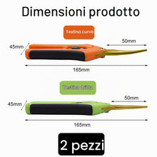 Carica l'immagine nel visualizzatore di Gallery, Forbici Giardinaggio (2 pezzi), per Cesoie Giardinaggio per Piante, Fiori, Rami, Bonsai, Verde + Arancione