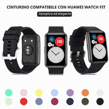Carica l'immagine nel visualizzatore di Gallery, Cinturino Silicone Ricambio Compatibile per Huawei Watch Fit