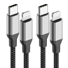 Carica l'immagine nel visualizzatore di Gallery, Acecene Cavo di Ricarica per iPhone 1m [2 pezzi], Cavo di Ricarica Rapida per iPhone da USB C a Lightning Certificato MF