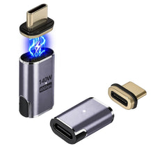 Carica l'immagine nel visualizzatore di Gallery, Adattatore USB C Magnetico – Confezione da 2 140W Adattatore Magnetic USB-C Dritto Trasmissione dati a 40 Gbps per Lapto