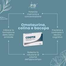 Carica l'immagine nel visualizzatore di Gallery, Cogitix Integratore per Memoria e Funzioni Cognitive con Omotaurina, Fosfatidilserina, Colina, Bacopa, Resveratrolo e Vi