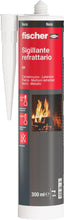 Carica l'immagine nel visualizzatore di Gallery, Fischer Sigillante Refrattario SR Nero, Fino a 1200° (1500° Picco), Resistente alle Alte Temperature e al Calore, per Gi
