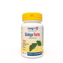 Carica l'immagine nel visualizzatore di Gallery, LongLife® Ginkgo Forte | Integratore di ginkgo con centella, colina e inositolo | Microcircolo, memoria e funzioni cogni