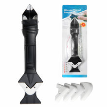 Carica l'immagine nel visualizzatore di Gallery, 3 in 1 Raschietto Spatola per Silicone Raschietto, LINKINNO Strumenti per Calafataggio Rimozione Tira del Silicone per S