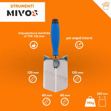 Carica l'immagine nel visualizzatore di Gallery, Mivos 2x Cazzuole Angolari Antiruggine 120 x 60 mm - Cazzuola Angolare Interna ed Esterna in Acciaio Inox - Cazzuola per